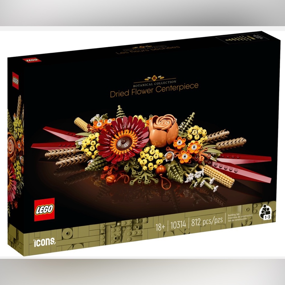 New LEGO Icons 10314 Dried Flower Centerpiece Botanical Collection Thanksgiving